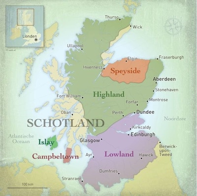 kaart schotland